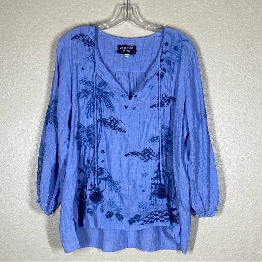Johnny Was Workshop Tiki Asian Pagoda Top